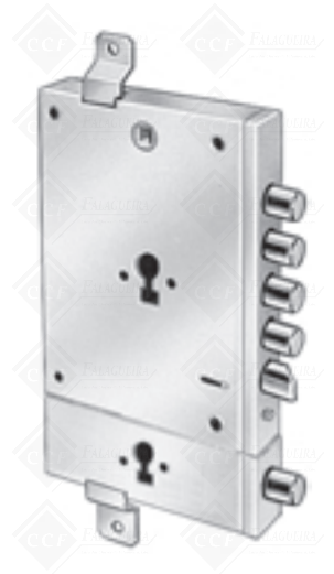 FECHADURA POTENT PORTA BLINDADA P/ 2 CILINDROS EUROPEUS - 1970MGR/73/28D