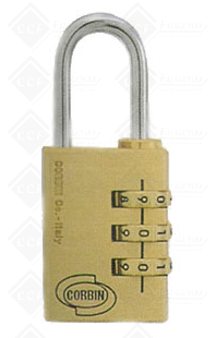 CADEADO CORBIN L020-30mm KOMBO C/ SEGREDO