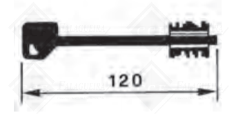 CHAVE POTENT ORIGINAL P/ FECH KIT VARIO 2500 Ref ª 2554/88/98