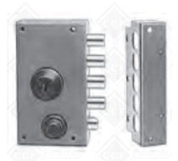 FECHADURA POTENT S/TRANCAS BOMBA - 1715/ 50 DTA (ESTREITA)