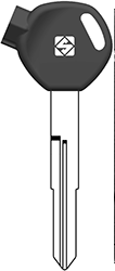 CHAVES AUTO C/ PLASTICA (HON 88RMP) LATÃO