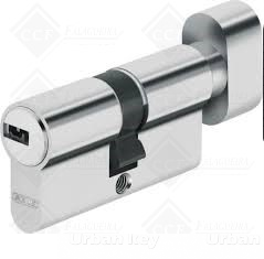 CILINDRO ABUS D6PS CHAVE DE PONTOS PRE-SNAP NIQUEL C/PUXADOR 30/50