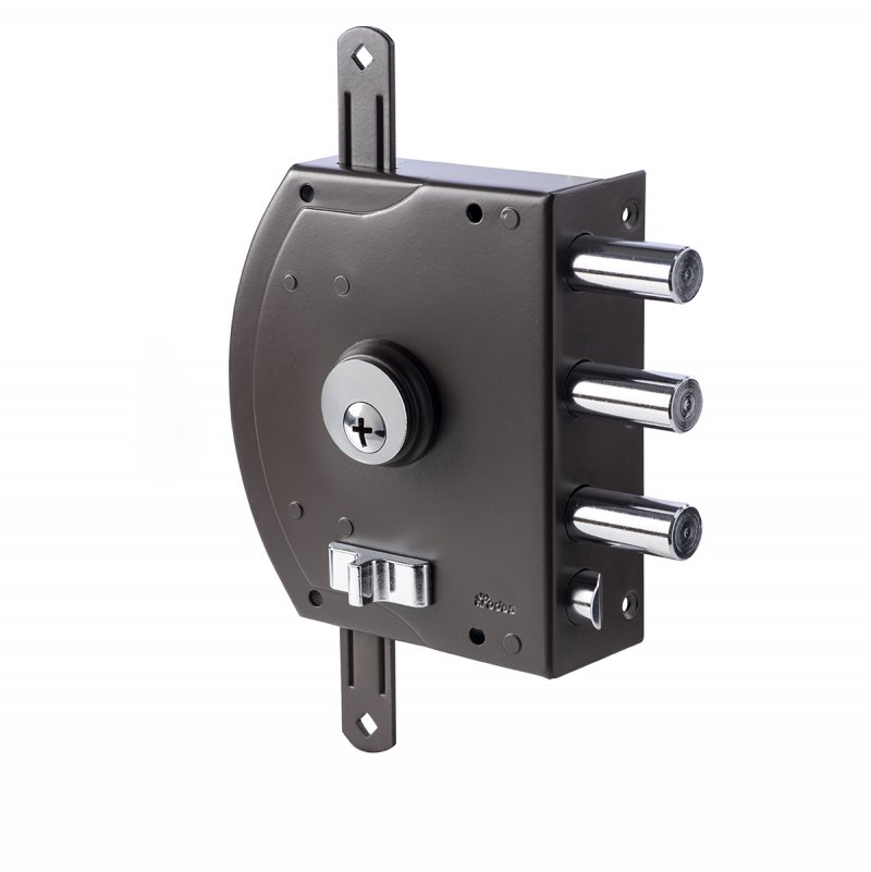 FECHADURA RODES EM CRUZ COM 2 TRANCAS (2400X12) 12 ESQUERDA