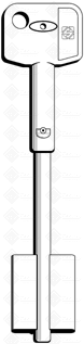 CHAVES CCF CISA TELESCOPICA ESQ.(5 CS3TL) - Toda em latão