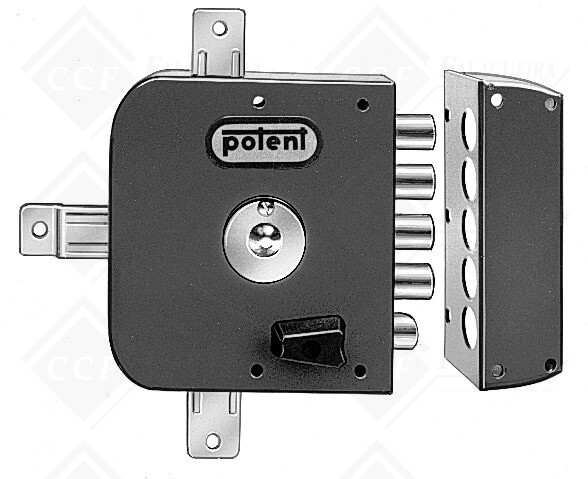 FECHADURA POTENT C/4 TRANCAS CH.TELES. 950 / 2T+1 - ESQ