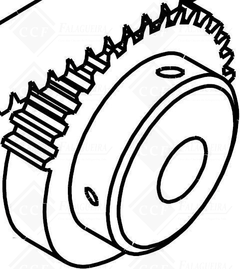 RODA DENTADA P/ MAQUINA BRAVO SUP-D404921ZF
