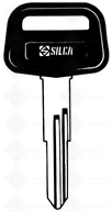 CHAVES AUTO C/ PLASTICA (DAT 6RBP) LATÃO