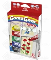 11971- GOUACHE SÓLIDO RAINBOW WINDOW- 6 CORES