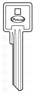 CHAVE POTENT ORIGINAL P/ CADEADO CAMPAINHA ( K2640 )