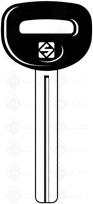 CHAVES AUTO C/ PLÁSTICA ( MAZ 23LP) LATÃO