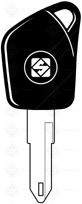 CHAVES AUTO C/ PLASTICA (NE 72KP)